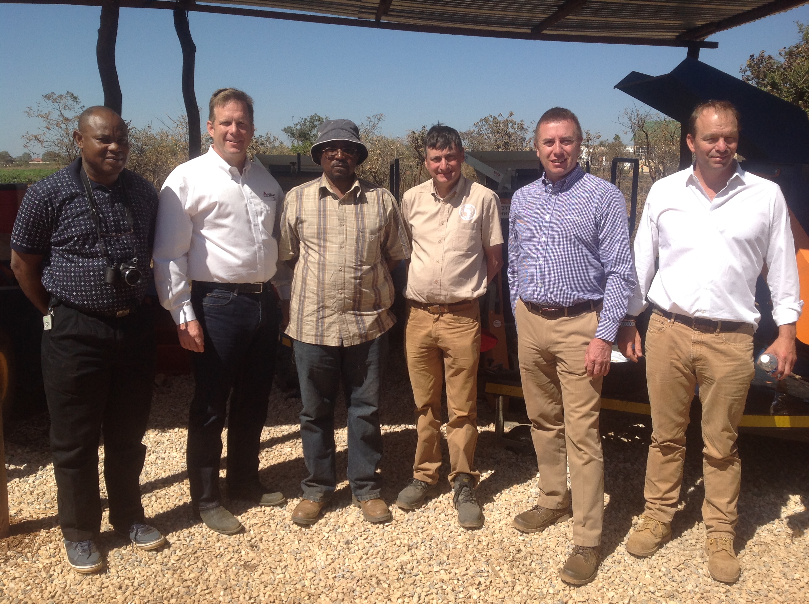 AGCO visitors at the IITA-Zambia facilities. 