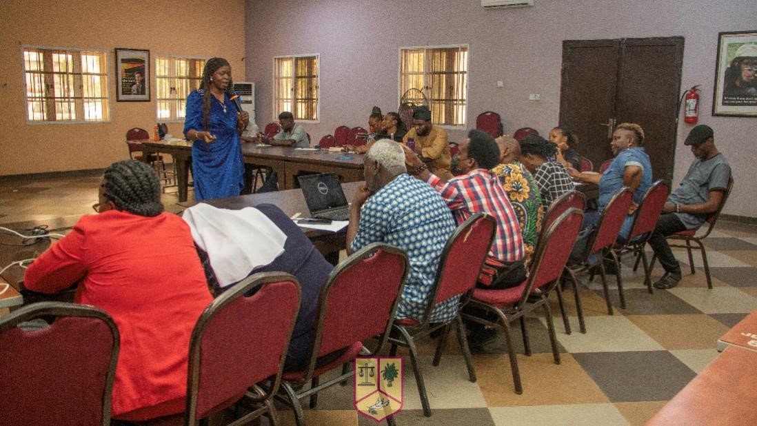 The training facilitator, Olajumoke Adeyeye, engaging the participants in an interactive session.Photo credit: JDPC, Ibadan.