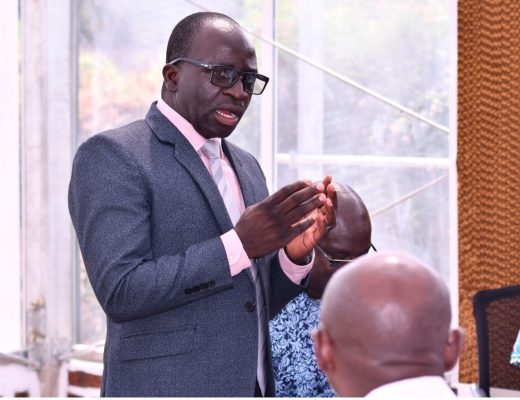 Left: Prof. S. Musomerimana - ISABU launching the facility