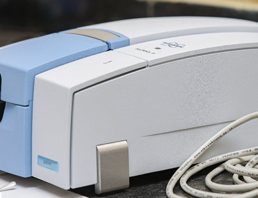 MIR spectrophotometer machine.